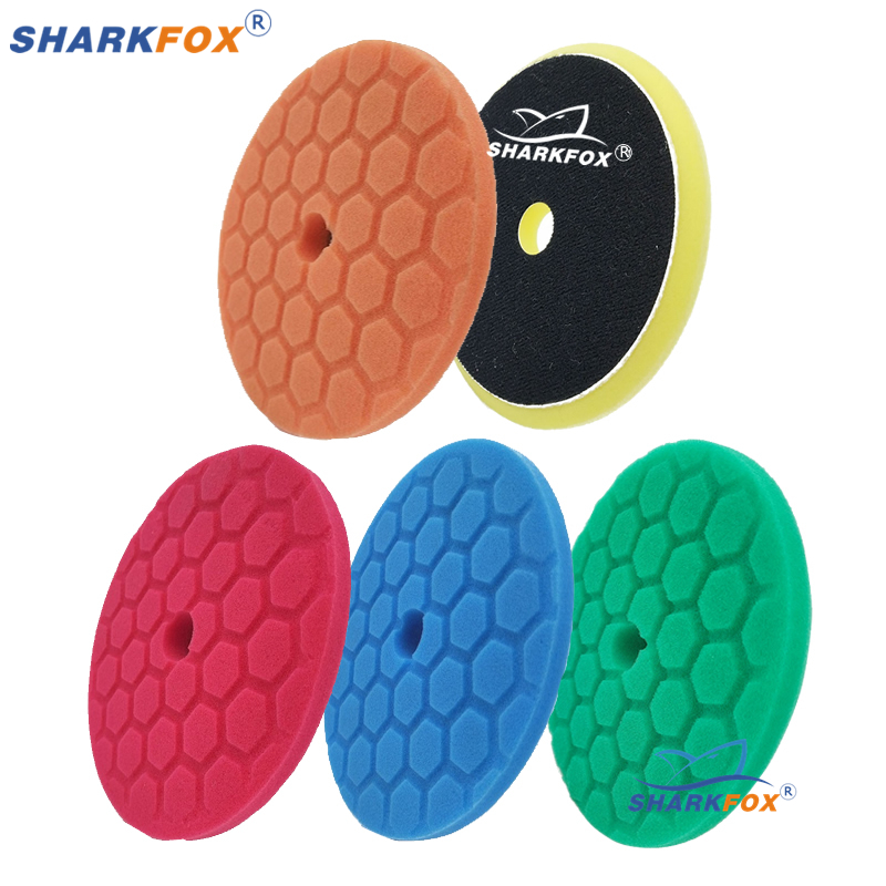 Polish Pad Set Buffer - Sharkfox 5 adet/takım 5 inç (125mm)