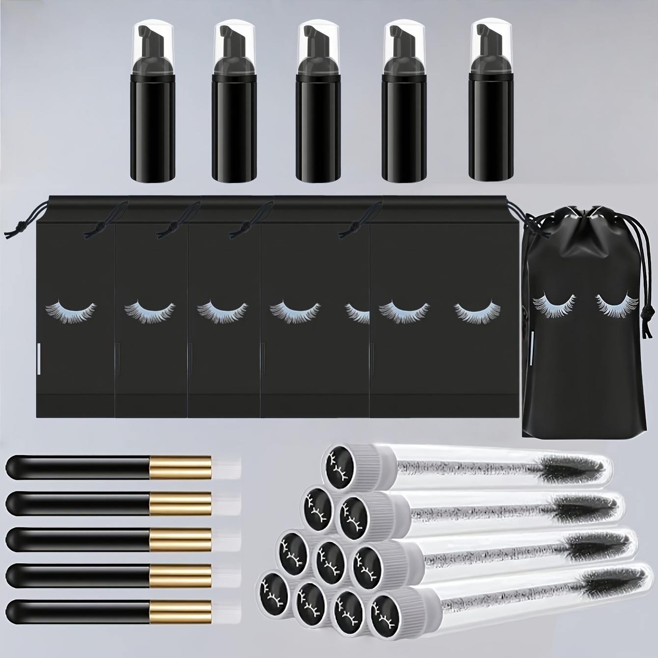 Detailing Brush Set - 20 Adet Kirpik Bakım Seti -
