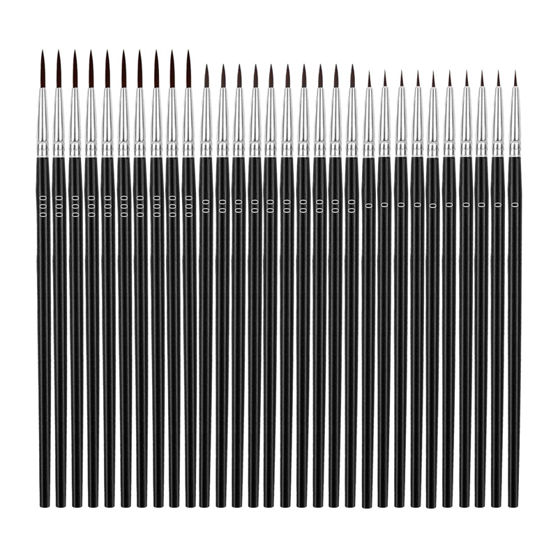 Detailing Brush Set - 30 Adet Minik Detay Boya Fırçaları