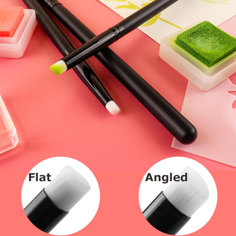 Detailing Brush Set - 3 adet/takım düz/açılı detaylı karıştırma fırçaları