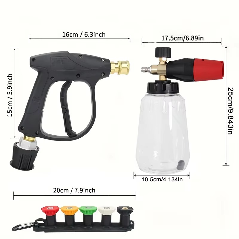Kar Köpüğü Tabancası Kılıfı Se - Pressure Washer Foam Gun incelemesi ve fiyatı