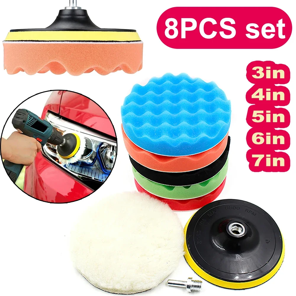 8 adet araba parlatma pedleri  - Polish Pad Set Buffer incelemesi ve fiyatı