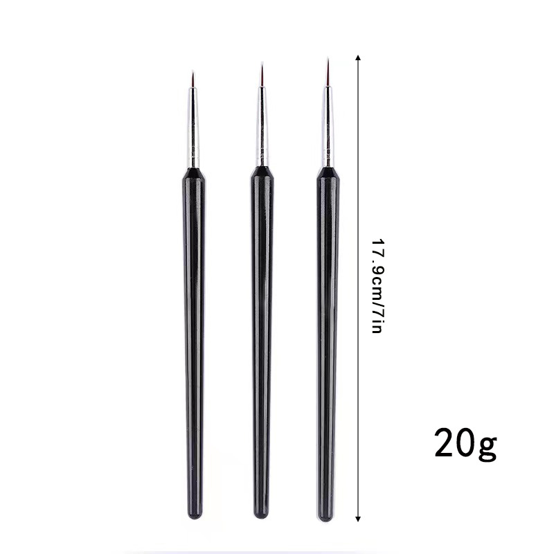 3 adet Ultra ince Nail Art Lin - Detailing Brush Set incelemesi ve fiyatı