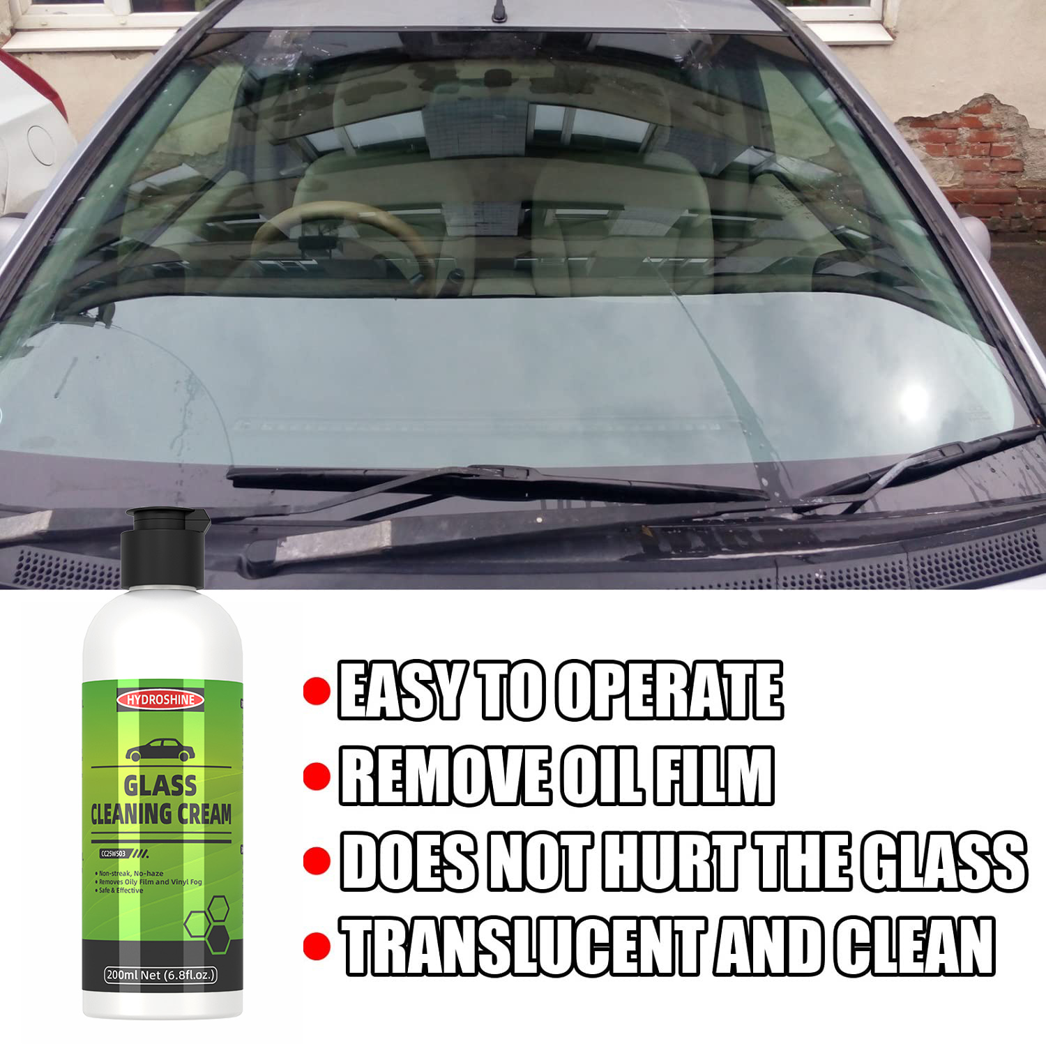 Hydroshine Araba Camı Yağ Film - Glass Cleaner Streak incelemesi ve fiyatı