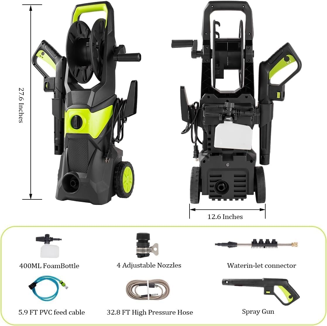 4000PSI Elektrikli Basınçlı Yı - Pressure Washer Foam Gun incelemesi ve fiyatı